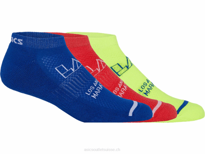 coussin bas lot de 3 lam rose côtier/sarcelle du pacifique/jaune Asics L6N0K1371