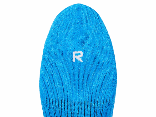 je ne me présente pas chaussettes bleu Asics L6N0K312