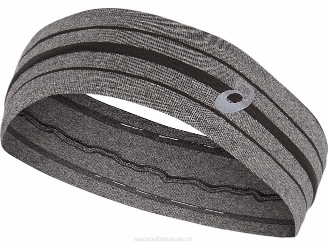 bandeau illusion chiné gris foncé Asics L6N0K3959