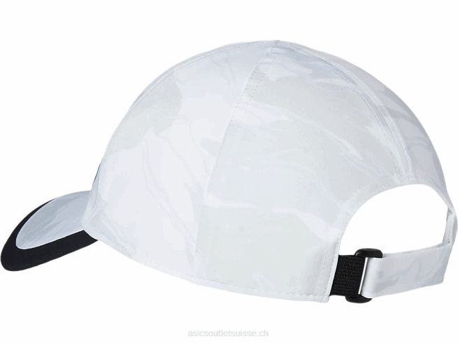 casquette graphique unisexe blanc brillant Asics L6N0K174