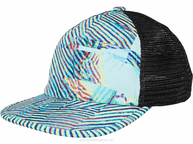 casquette à imprimé graphique oasis verte Asics L6N0K1457