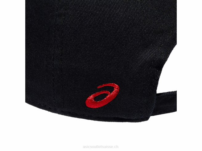casquette papa bos performance noir Asics L6N0K1693