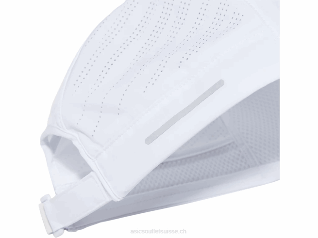 casquette tissée blanc brillant Asics L6N0K86