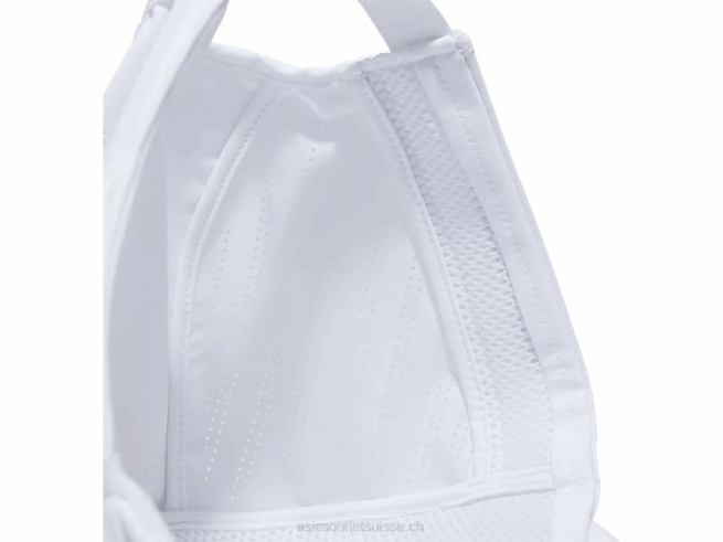 casquette tissée blanc brillant Asics L6N0K86