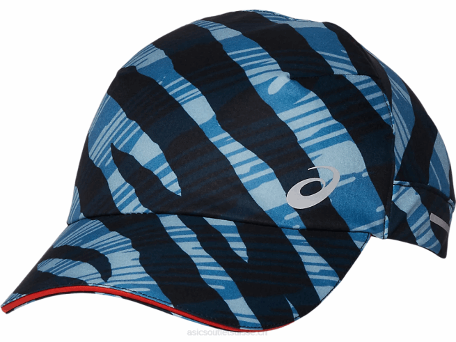 casquette tissée graphique azur/tomate cerise Asics L6N0K973