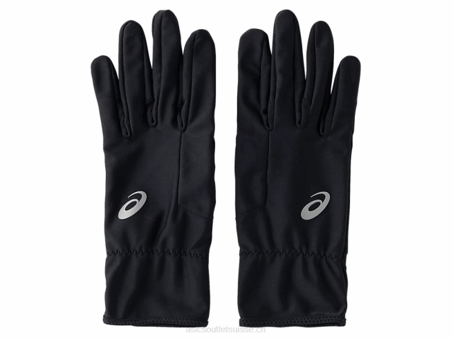 gants de course performance noir Asics L6N0K2094