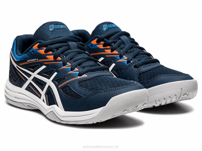 école primaire de 4e année bleu français/blanc Asics L6N0K4425