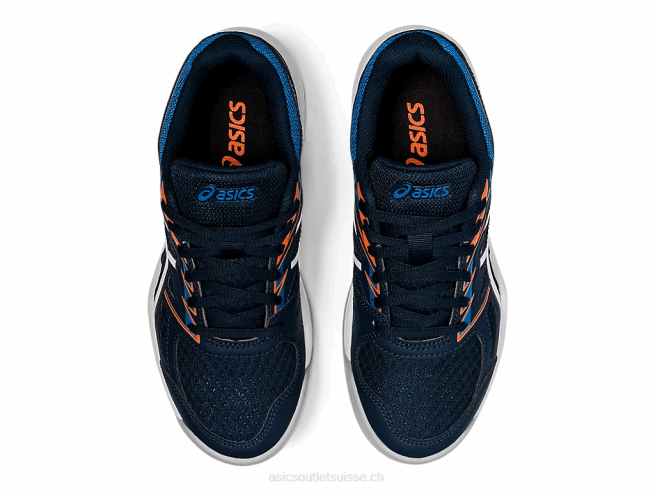 école primaire de 4e année bleu français/blanc Asics L6N0K4425