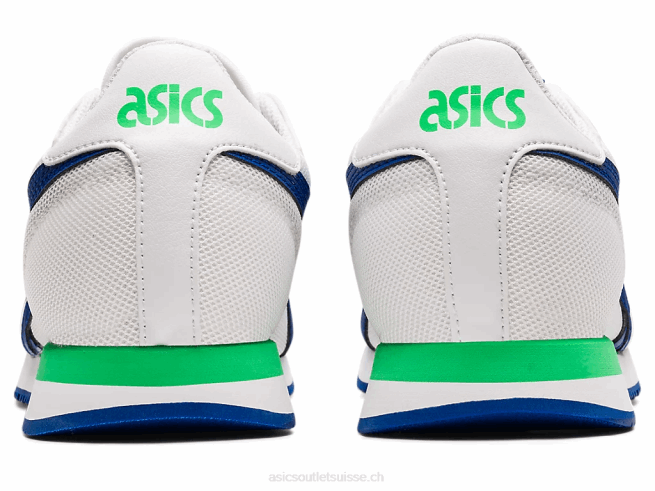 école primaire du coureur de tigre blanc/bleu monaco Asics L6N0K4500