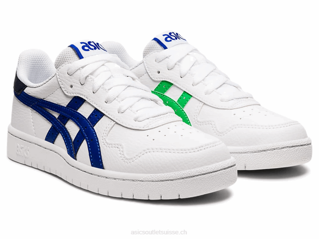 école primaire du japon blanc/bleu monaco Asics L6N0K4493