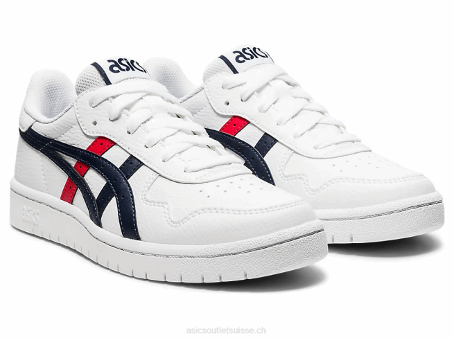 école primaire du japon blanc/rouge classique Asics L6N0K4560