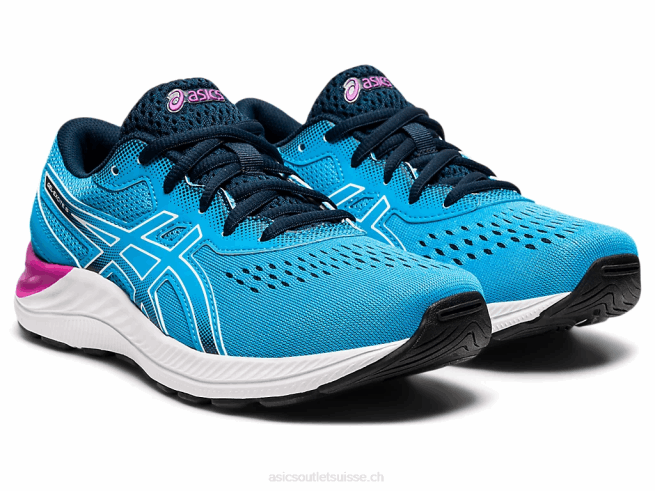 école primaire gel-excite 8 numérique aqua/blanc Asics L6N0K4528