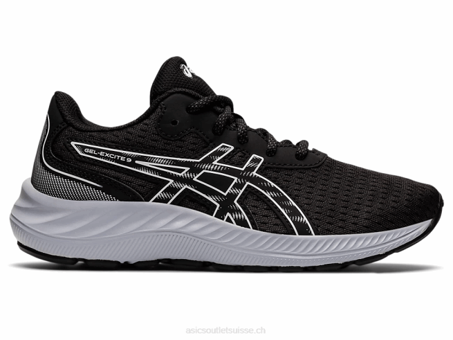 école primaire gel-exciter 9 noir blanc Asics L6N0K4466