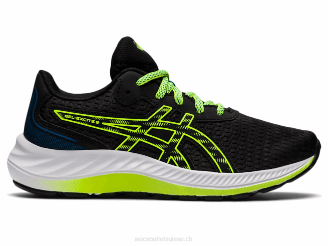 école primaire gel-exciter 9 noir/vert danger Asics L6N0K4507