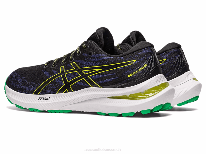 école primaire gel-kayano 29 noir/zeste de citron vert Asics L6N0K4291