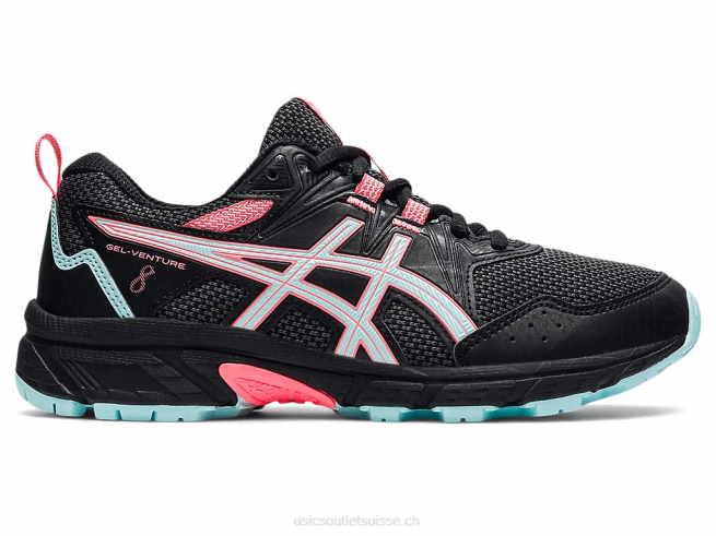 école primaire gel-venture 8 noir/bleu clair Asics L6N0K4510