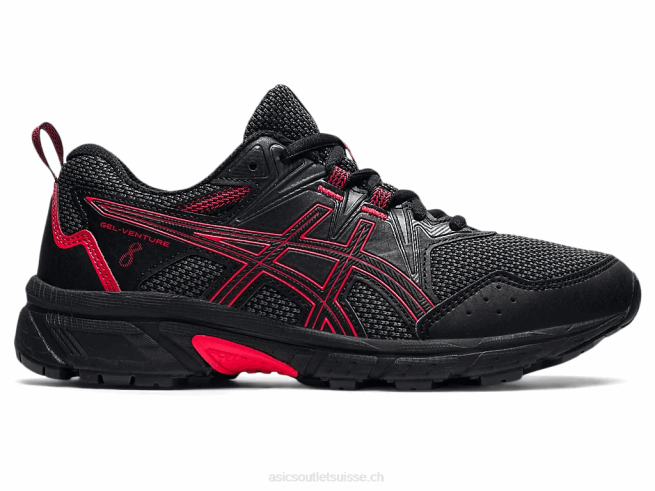 école primaire gel-venture 8 noir/rouge électrique Asics L6N0K4508