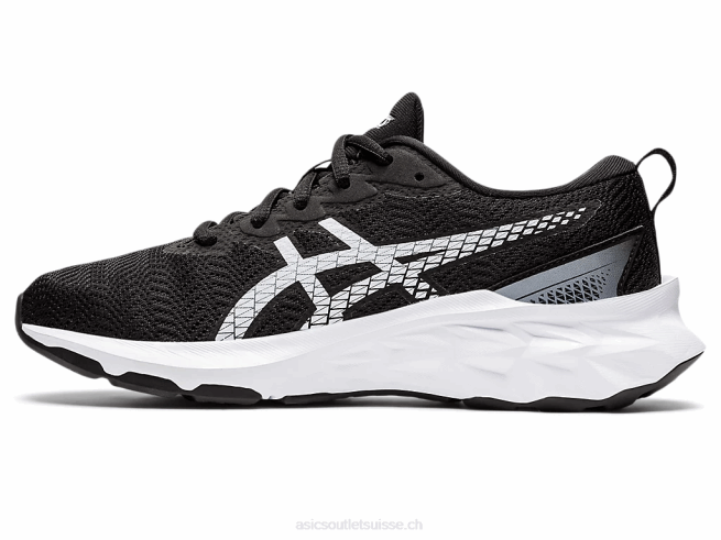 école primaire novablast 2 noir blanc Asics L6N0K4473