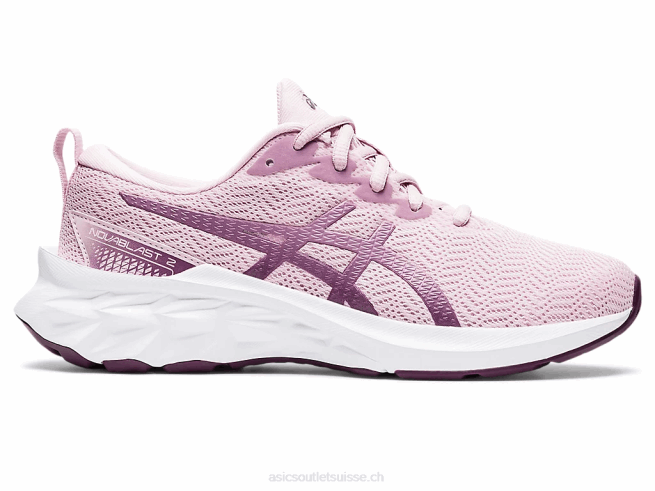école primaire novablast 2 à peine rose/argent pur Asics L6N0K4343