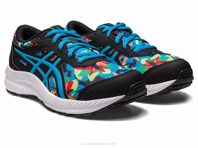 contester l'école primaire 8 noir/bleu île Asics L6N0K4256