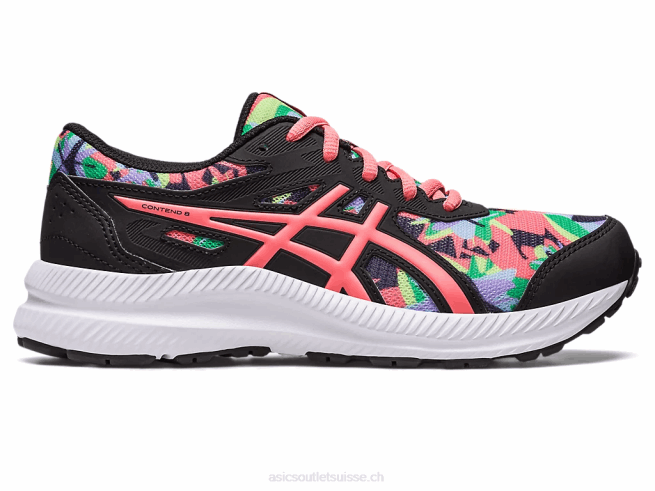 contester l'école primaire 8 noir/papaye Asics L6N0K4250