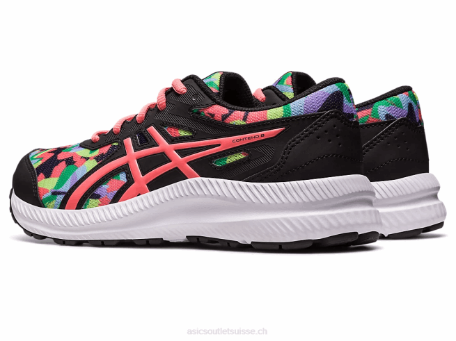 contester l'école primaire 8 noir/papaye Asics L6N0K4250