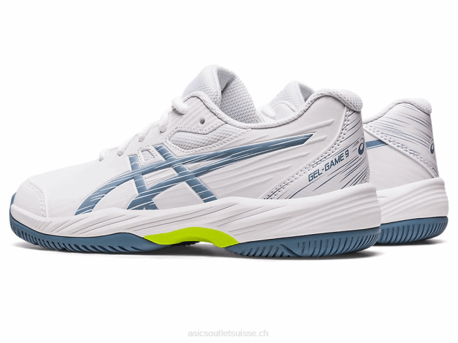gel-game 9 école primaire blanc/bleu acier Asics L6N0K4267