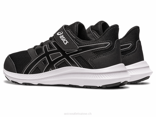 secousse 4 préscolaire noir blanc Asics L6N0K4262