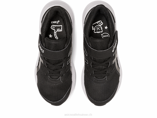 secousse 4 préscolaire noir blanc Asics L6N0K4262