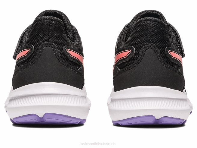 secousse 4 préscolaire noir/papaye Asics L6N0K4274