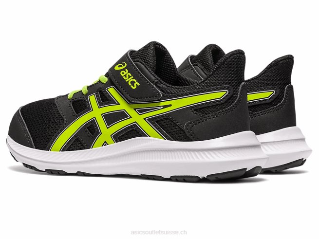 secousse 4 préscolaire noir/zeste de citron vert Asics L6N0K4275