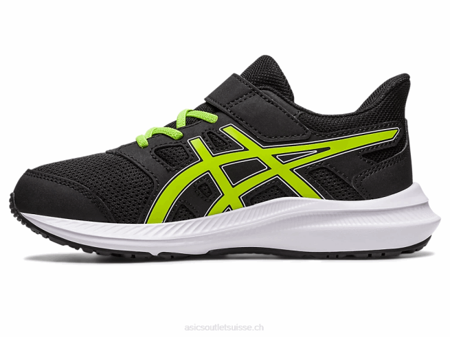secousse 4 préscolaire noir/zeste de citron vert Asics L6N0K4275