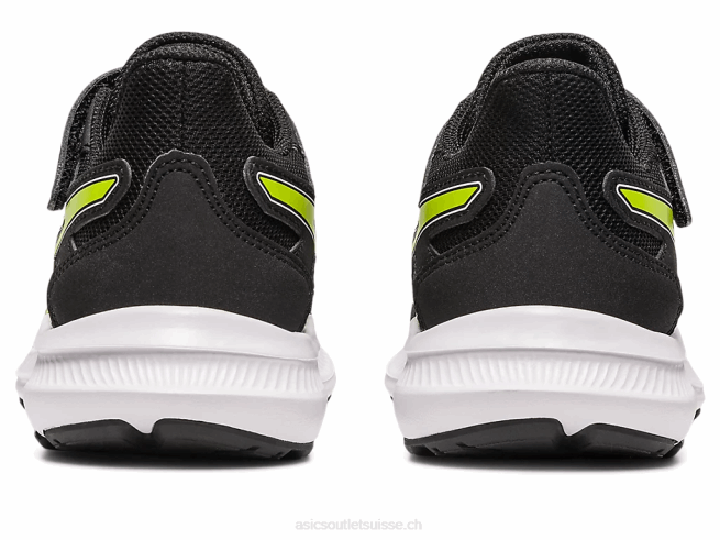 secousse 4 préscolaire noir/zeste de citron vert Asics L6N0K4275