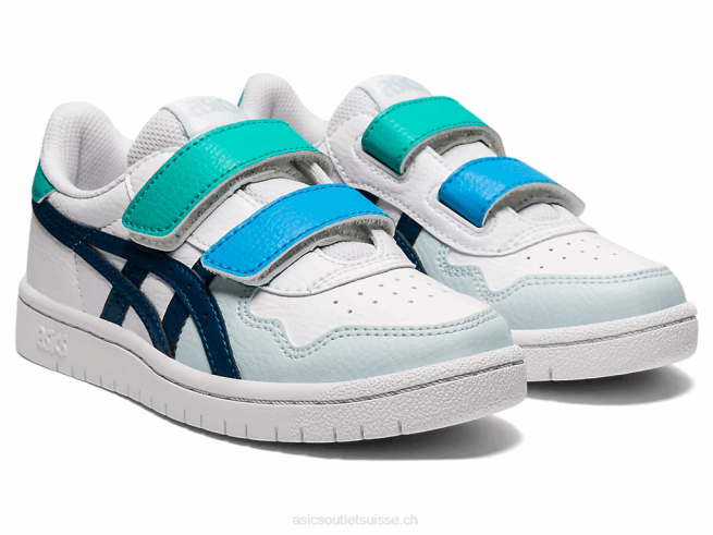 école maternelle au japon blanc/bleu mako Asics L6N0K4540
