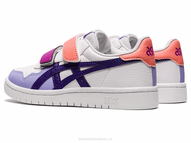 école maternelle au japon blanc/gentry violet Asics L6N0K4544