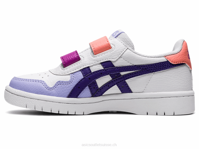 école maternelle au japon blanc/gentry violet Asics L6N0K4544