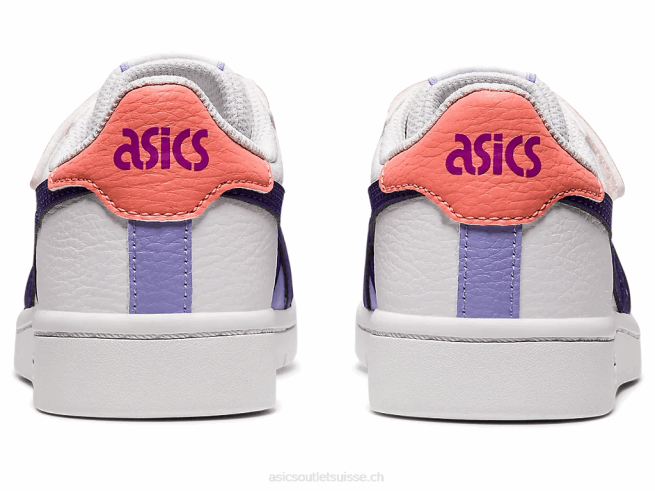 école maternelle au japon blanc/gentry violet Asics L6N0K4544