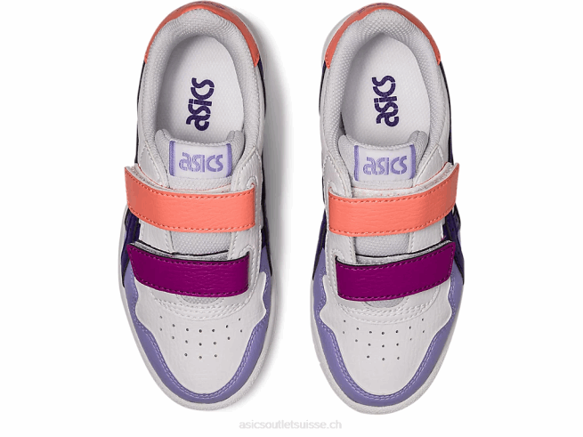 école maternelle au japon blanc/gentry violet Asics L6N0K4544