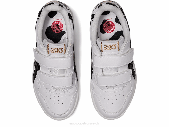 école maternelle au japon blanc noir Asics L6N0K4543