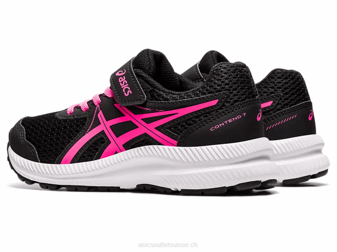 contester 7 préscolaire noir/rose vif Asics L6N0K4541