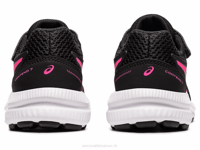 contester 7 préscolaire noir/rose vif Asics L6N0K4541