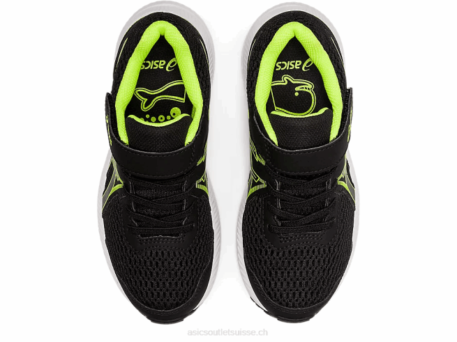 contester 7 préscolaire noir/vert danger Asics L6N0K4518
