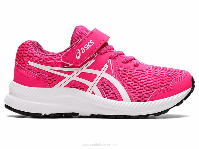 contester 7 préscolaire rose brillant/blanc Asics L6N0K4467