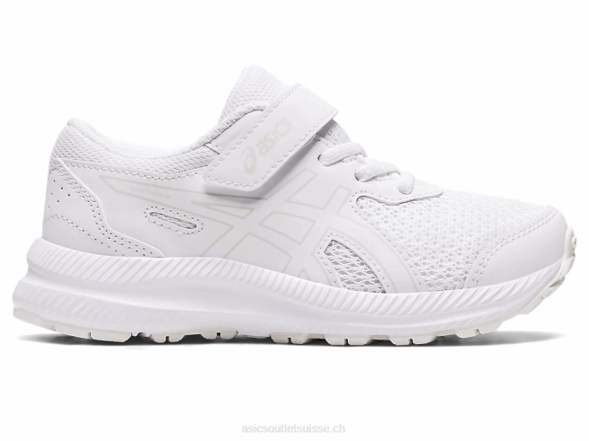contester 8 préscolaire blanc Asics L6N0K4317
