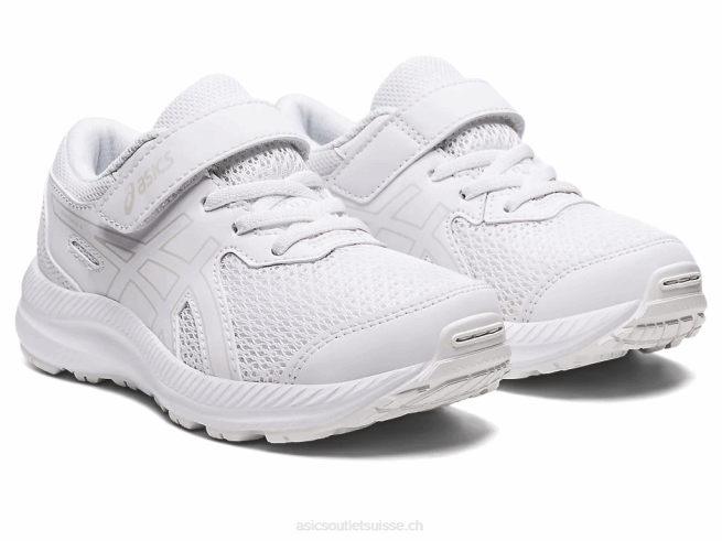 contester 8 préscolaire blanc Asics L6N0K4317