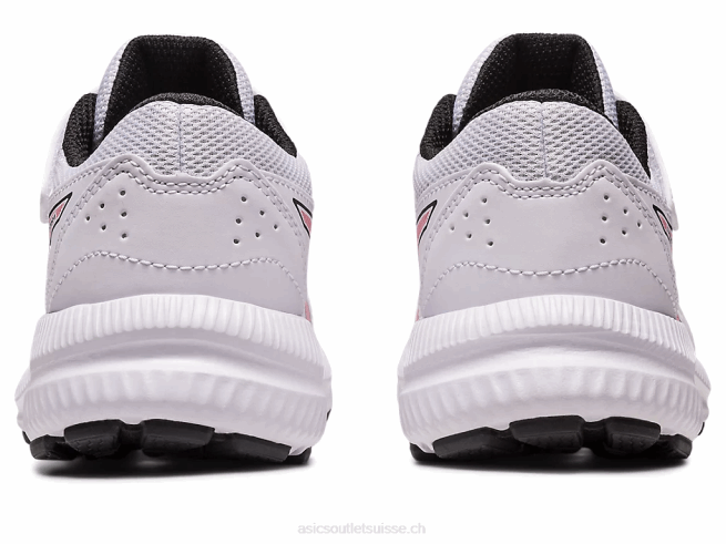 contester 8 préscolaire blanc/rouge électrique Asics L6N0K4297