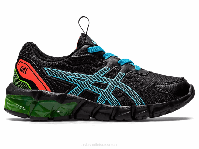 gel-quantum 90 3 préscolaire noir/aquarium Asics L6N0K4386
