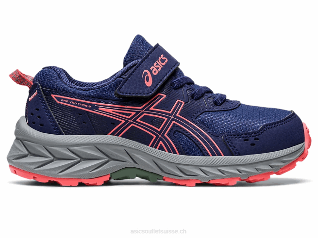 gel-venture 9 préscolaire bleu indigo/papaye Asics L6N0K4218