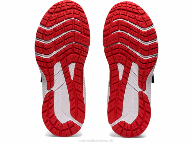 gt-1000 11 préscolaire gris graphite/rouge feu Asics L6N0K4458