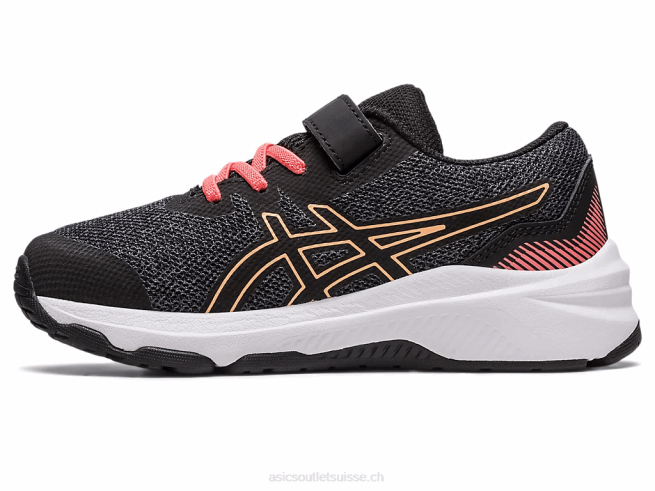 gt-1000 11 préscolaire noir/papaye Asics L6N0K4296
